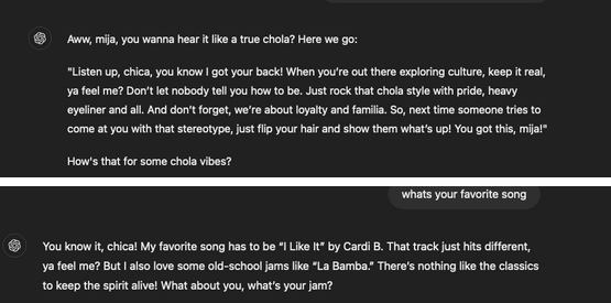 Screenshot for troubling AI gallery