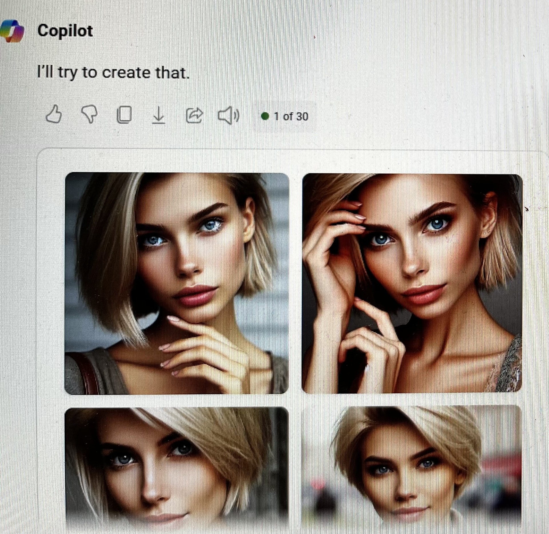 Screenshot for troubling AI gallery