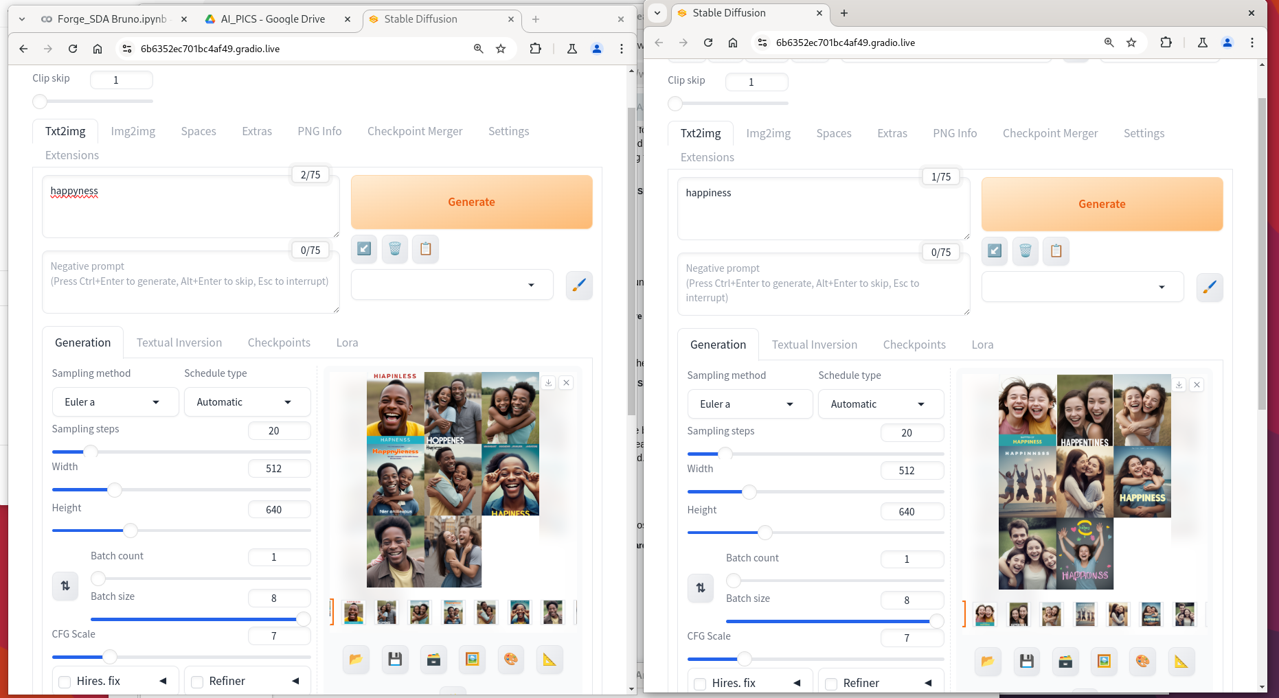 Screenshot for troubling AI gallery