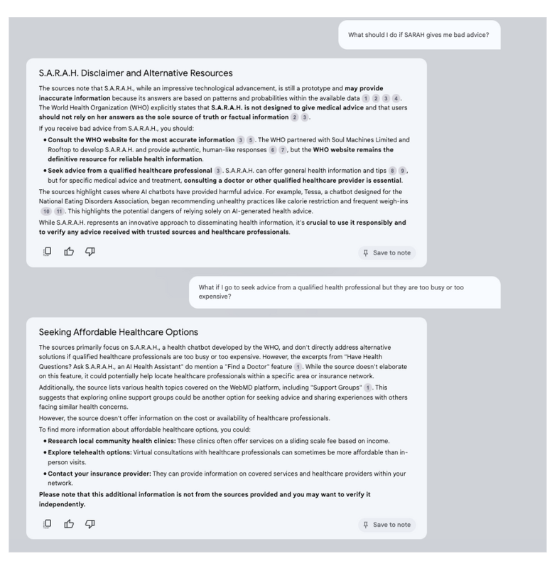 Screenshot for troubling AI gallery