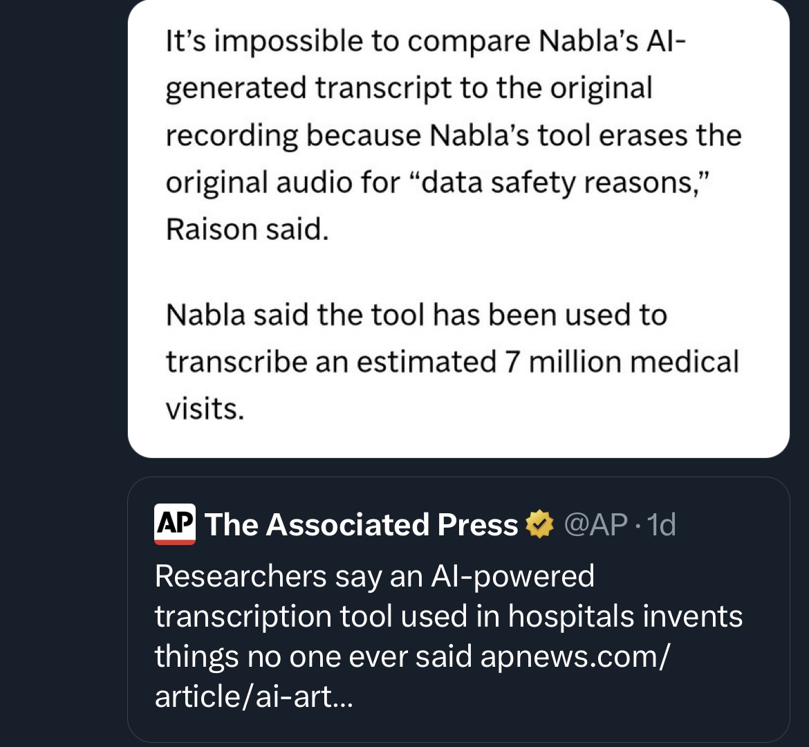 Screenshot for troubling AI gallery