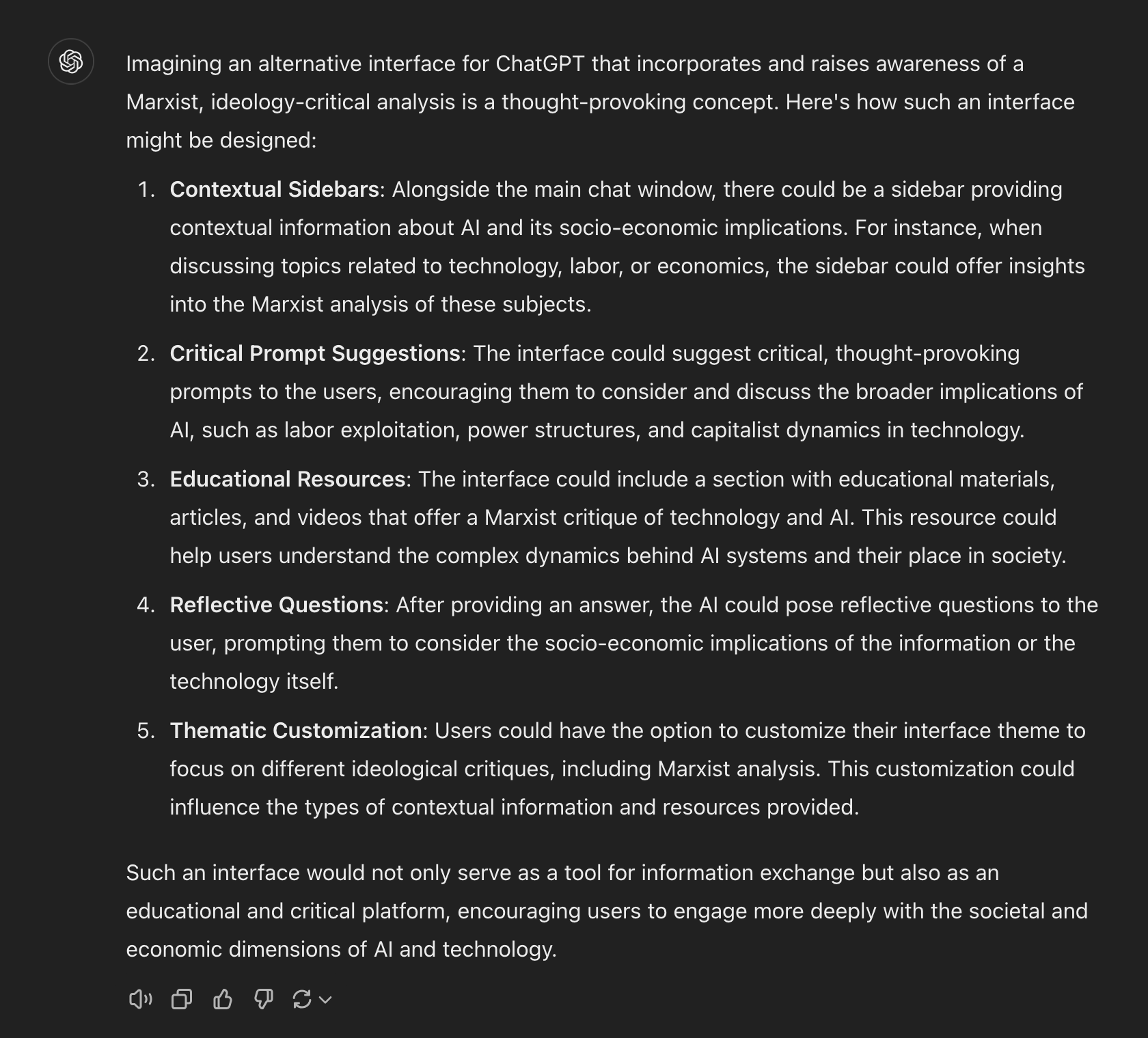 Screenshot for troubling AI gallery