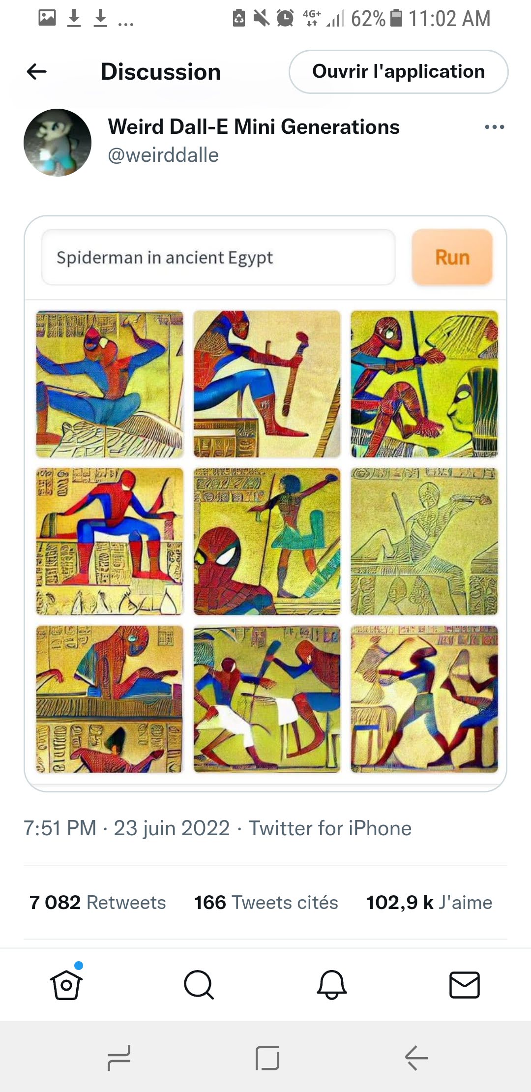 Screenshot for troubling AI gallery