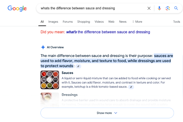 Screenshot for troubling AI gallery